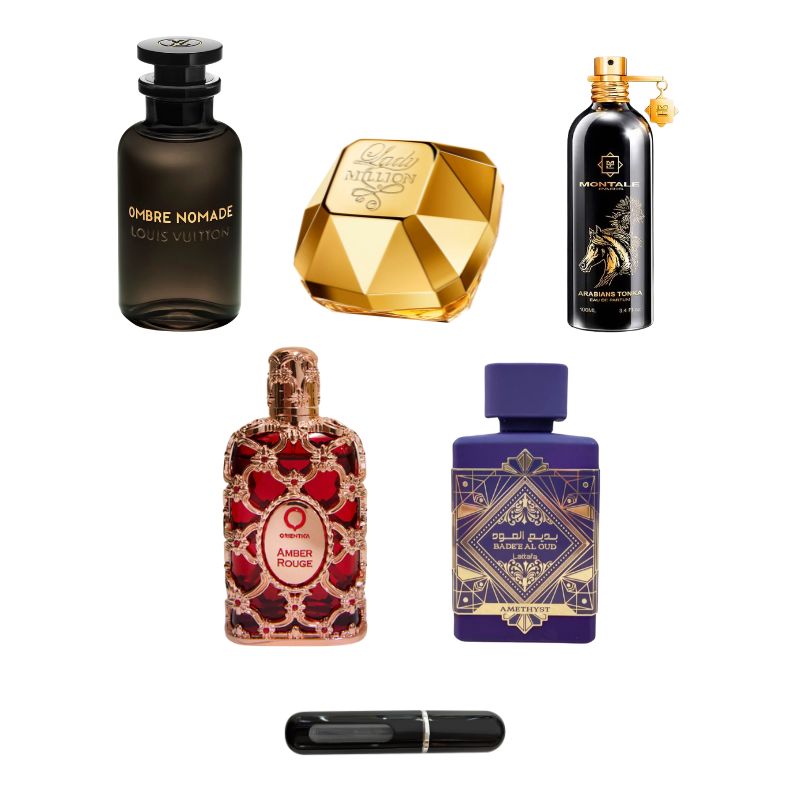 AEC COMBO 5 PERFUMES + PERFUMERO